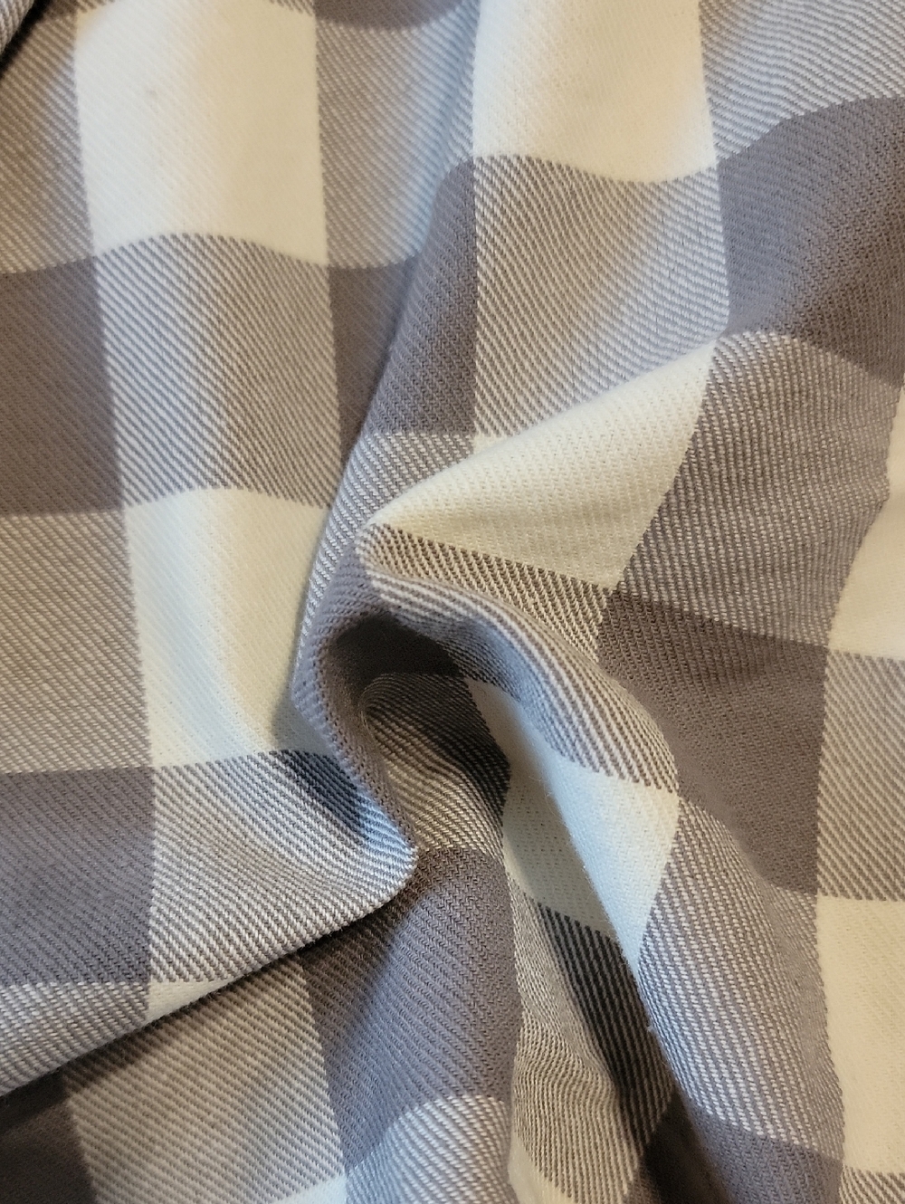 Bocomal FR Fire Resistant Men's Gray and White Checkered Long Sleeve Shirt S: XL - Picture 10 of 11